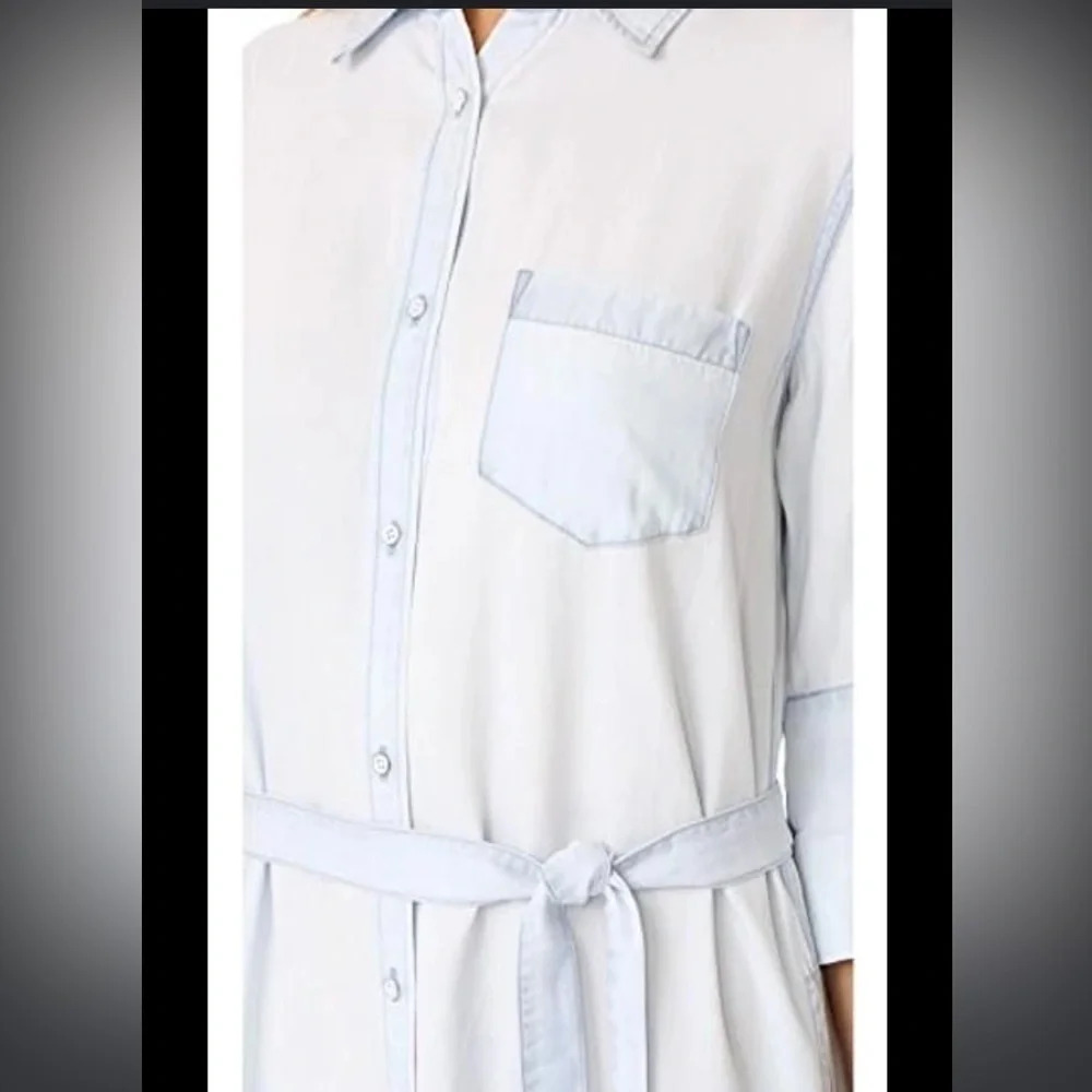 DL1961 size XS excellent like-new condition chambray button down dress - Picture 2 of 8